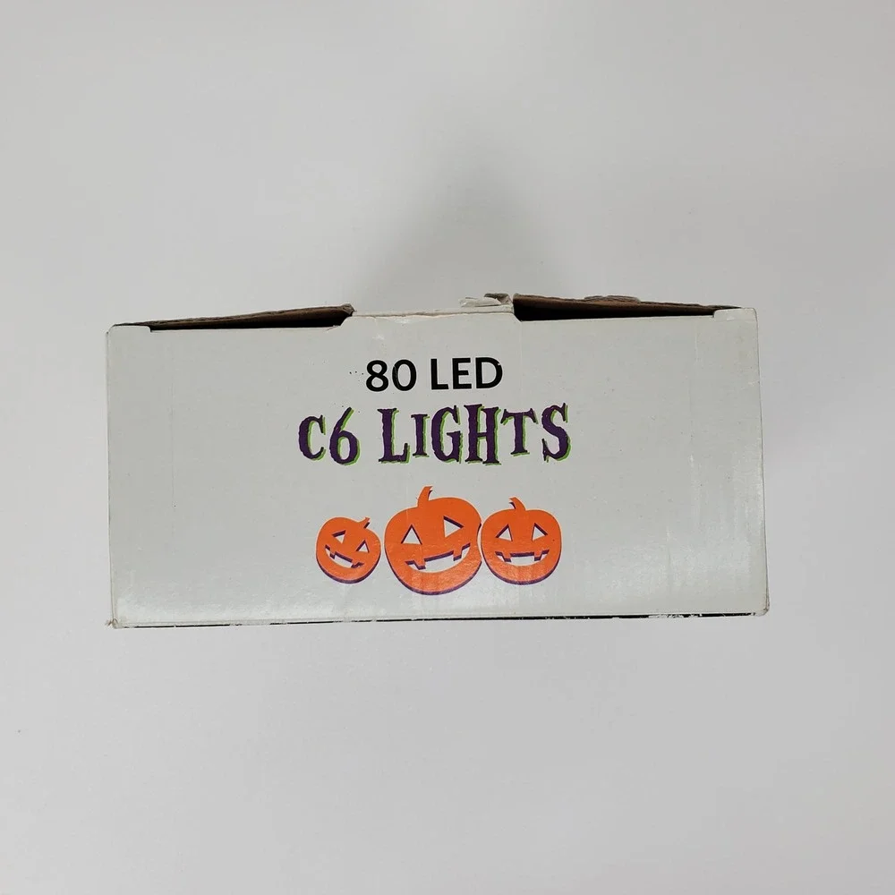 Everstar 80 LED C6 Purple String Lights Indoor‎ Outdoor Halloween 20ft 75-080B